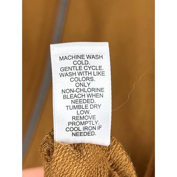 Cato Women’s Plus 20/22 Brown Terry Front Zip Mock Collar Pocket Vest NWT - Picture 4 of 5